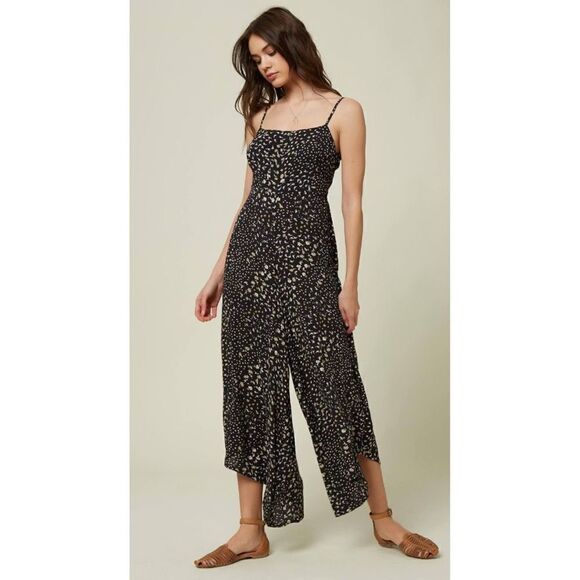 O’Neill Floral Backless Jumpsuit - Women’s L - Picture 1 of 8